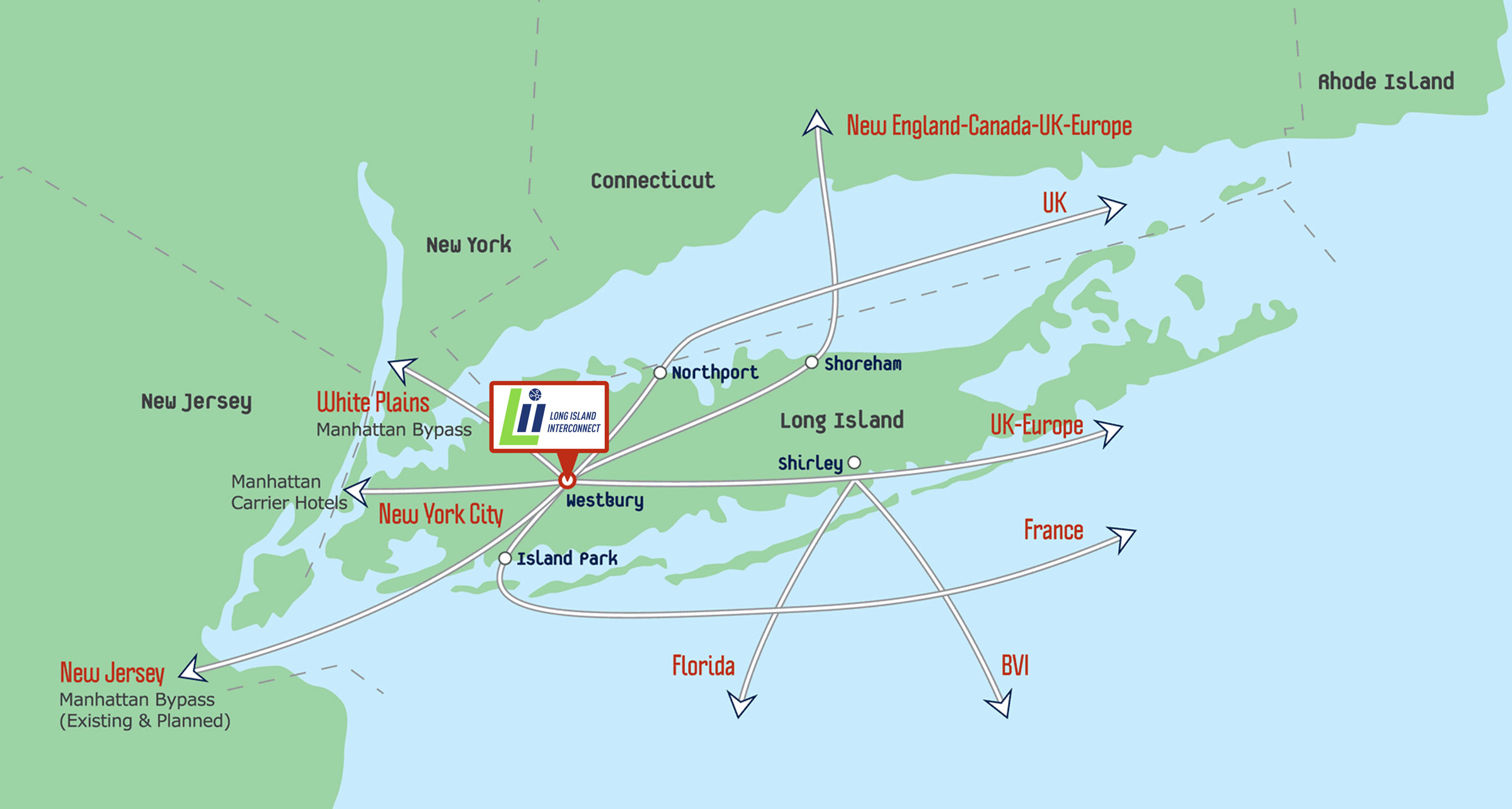 Long Island map